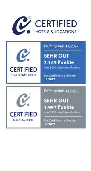 Certified Hotel mit "sehr gut" zertifiziert